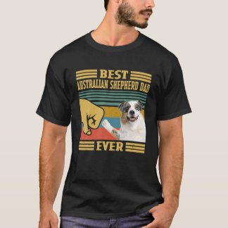 T-shirt Meilleur Père Berger Australien Jamais Pères Vinta