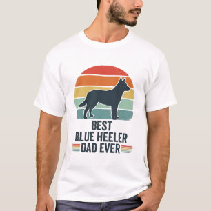 T-shirt Meilleur père Blue Heeler de tous les temps Design