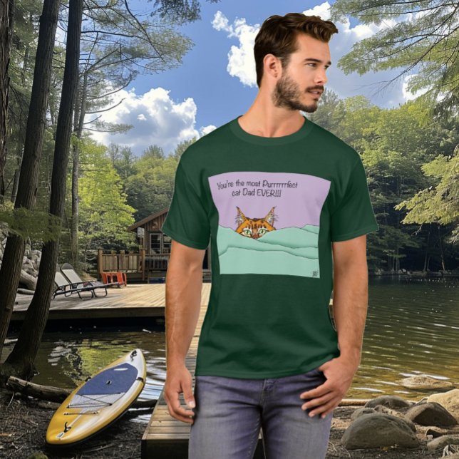 T-shirt Meilleur Père Chat Jamais ! Fête des pères (Créateur téléchargé)