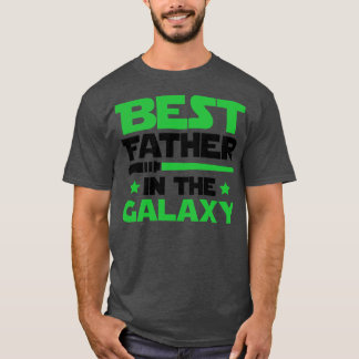 T-shirt Meilleur Père Dans La Galaxie