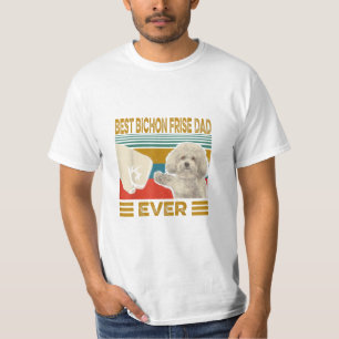 T-shirt Meilleur père de bichon