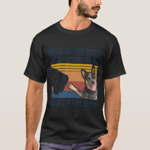 T-shirt Meilleur père de bovins australiens vintage pour c