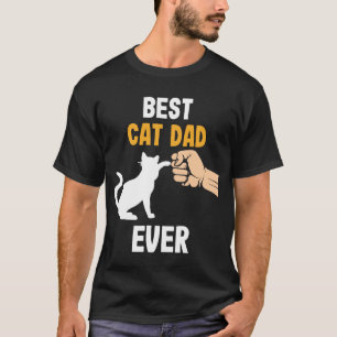 T-shirt Meilleur père de chat Jamais Kitten Parents Père