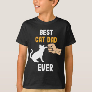 T-shirt Meilleur père de chat Jamais Kitten Parents Père a