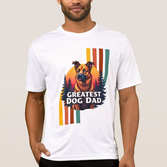 T-shirt Meilleur père de chien (Devant)