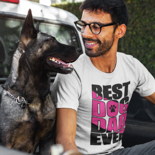 T-shirt Meilleur père de chien jamais
