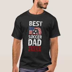 T-shirt Meilleur père de football masculin jamais sport 3