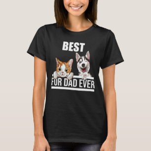 T-shirt Meilleur père de fourrure jamais animal de compagn