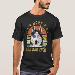 T-shirt Meilleur père de Husky sibérien drôle de tous les