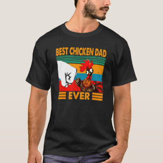 T-shirt Meilleur père de poulet vintage homme Ever
