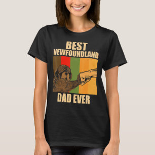 T-shirt Meilleur père de Terre-Neuve jamais