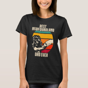 T-shirt Meilleur père de Terre-Neuve jamais