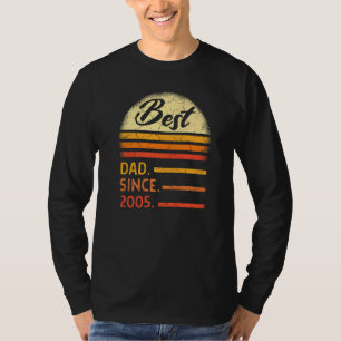 T-shirt Meilleur Père Depuis 2005 Fête des pères De Son Da