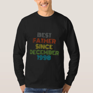 T-shirt Meilleur Père depuis décembre 1998 Cool présent