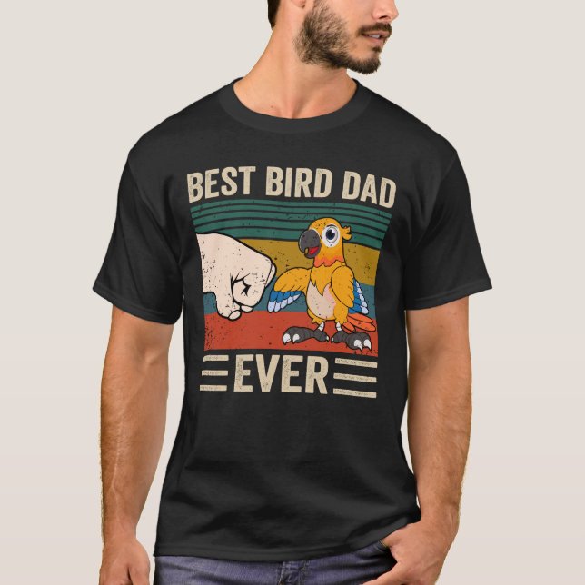 T-shirt Meilleur Père D'Oiseaux Jamais, Papa D'Oiseaux, Pa (Devant)