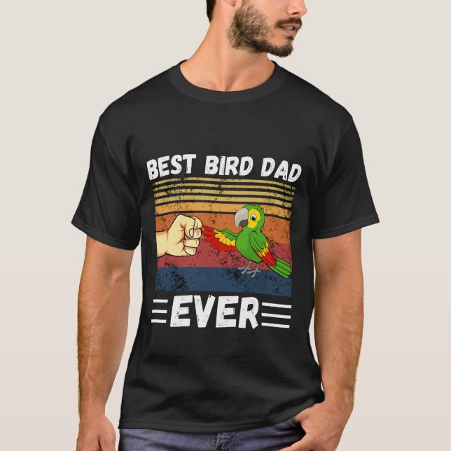 T-shirt Meilleur Père D'Oiseaux Jamais, Papa D'Oiseaux, Pa (Devant)