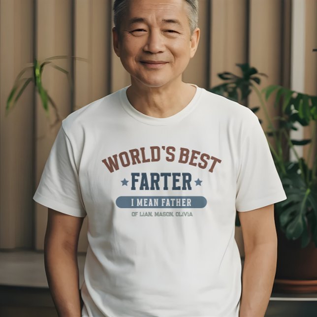 T-shirt Meilleur Père du monde Funny Personnalisé ( This funny dad t shirt is the perfect blend of dad humor and heartfelt sentiment.)