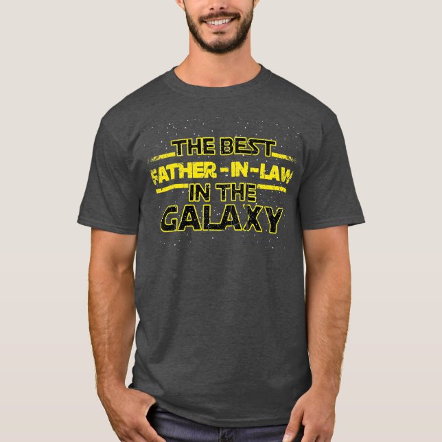 T-shirt Meilleur Père en Droit à Galaxy Cool Don pour in (Devant)
