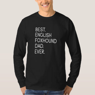 T-shirt Meilleur Père Foxhound Anglais