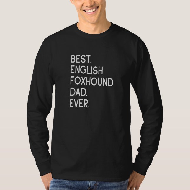 T-shirt Meilleur Père Foxhound Anglais (Devant)