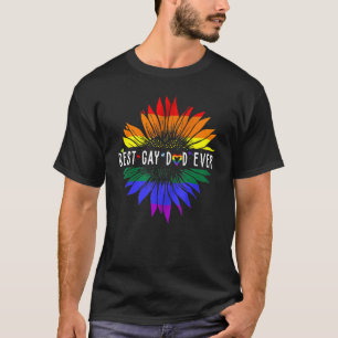 T-shirt Meilleur Père Gay Jamais Lgbt Mois Lgbt Pride Gay 