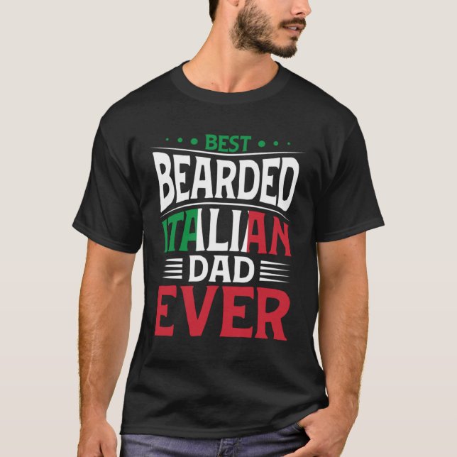 T-shirt Meilleur Père Italien Embarqué Jamais Racines Ital (Devant)