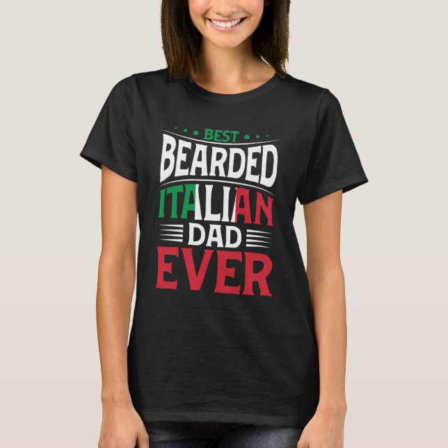 T-shirt Meilleur Père Italien Embarqué Jamais Racines Ital (Devant)