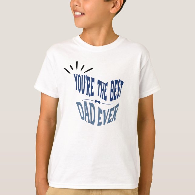 T-shirt Meilleur père jamais fête des pères spéciale (Devant)