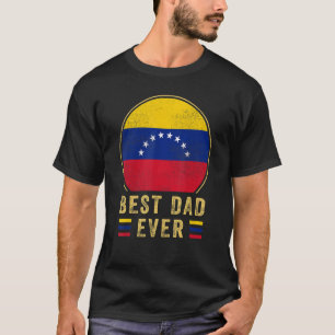 T-shirt Meilleur Père Jamais Père Vénézuélien Pays Venez