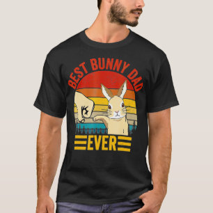 T-shirt Meilleur Père Lapin Jamais Vintage Père Aîné L