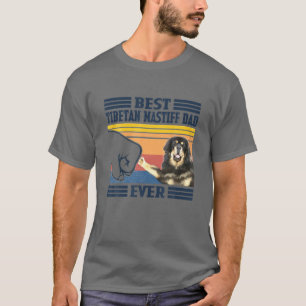 T-shirt Meilleur Père Mastiff Tibétain Jour Vintage des Pè