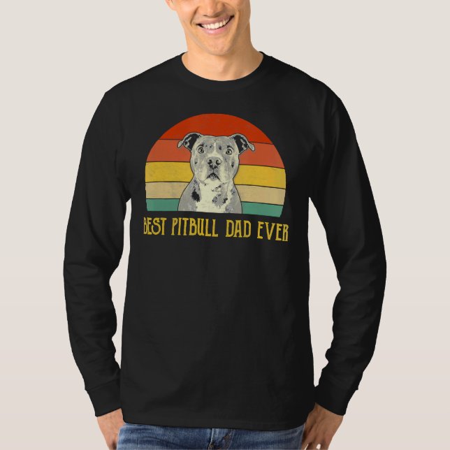 T-shirt Meilleur Père Pitbull Jamais Pitbull Amoureux de l (Devant)
