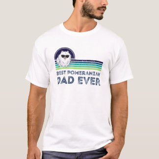 T-shirt Meilleur Père Poméranien Jamais Fête des pères Drô