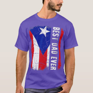 T-shirt Meilleur Père Portoricain Jamais Porto Rico Papa F