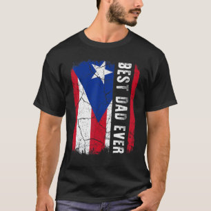 T-shirt Meilleur Père Portoricain Jamais Porto Rico Papa F