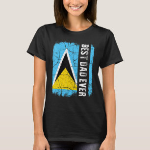 T-shirt Meilleur Père Sainte Lucie Jamais Saint Lucie Drap