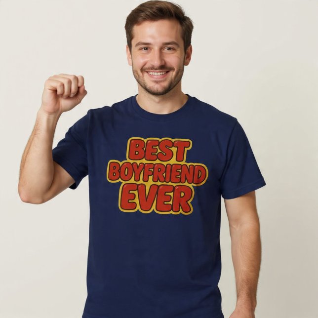 T-shirt Meilleur Petit Ami Ever (Créateur téléchargé)