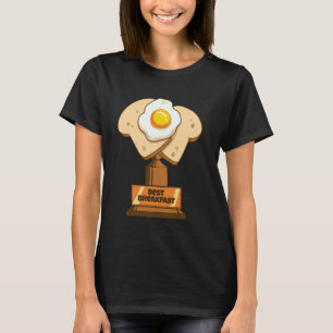 T-shirt Meilleur Petit Déjeuner Champion Funny Food Trophé