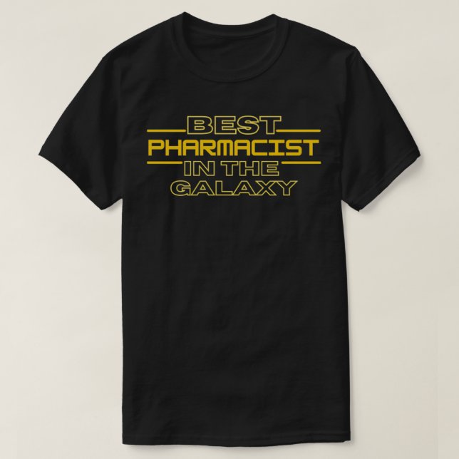 T-shirt Meilleur pharmacien en Galaxie (Design devant)