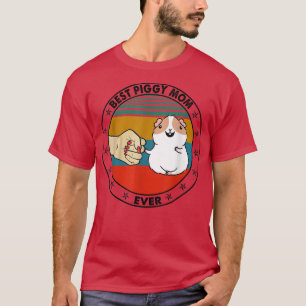 T-shirt Meilleur Piggy Maman Ever Guinée Pig Maman Retro V
