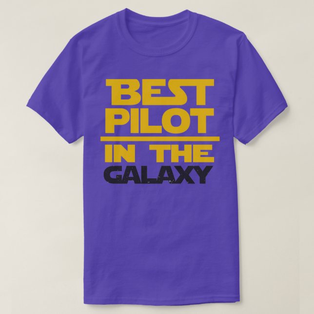 T-shirt Meilleur Pilote Dans La Galaxie 1 (Design devant)