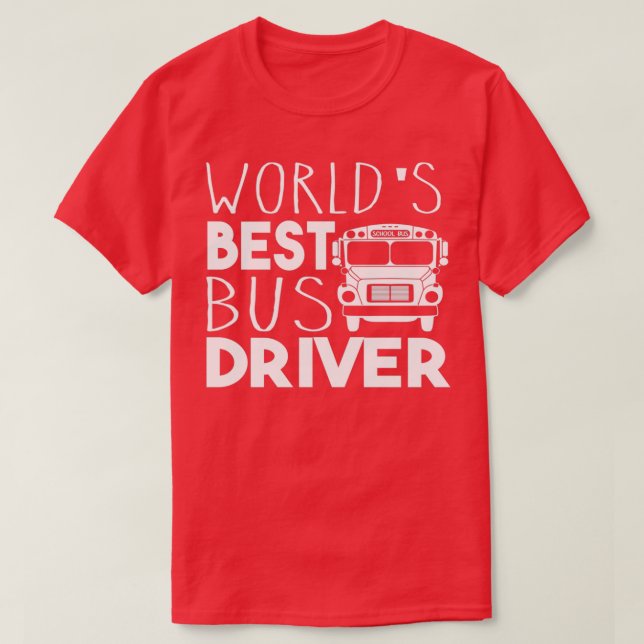 T-shirt Meilleur pilote de bus 4 (Design devant)