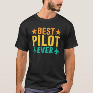T-shirt Meilleur pilote jamais privé avion de petite taill