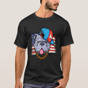 T-shirt Meilleur Pitbull Drapeau Américain 4 Juillet pour