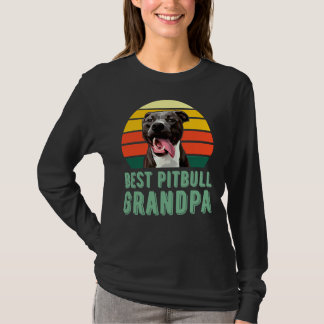T-shirt Meilleur Pitbull Grandpa Funny mignon Amoureux des