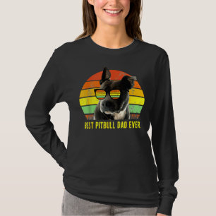 T-shirt Meilleur Pitbull Papa Jamais mignon Drôle Retro Su