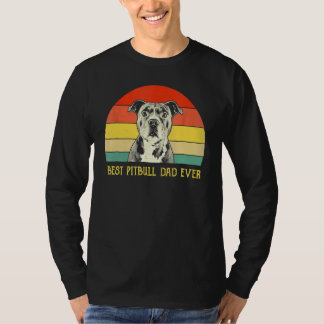 T-shirt Meilleur Pitbull Papa Jamais Pitbull Dog Pères Da