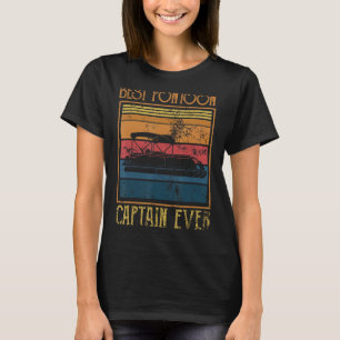 T-shirt Meilleur Ponton Capitaine Jamais Drôle Ponton Prop