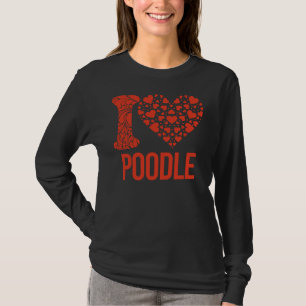 T-shirt Meilleur Poodle Jamais Je T'Aime Poodle