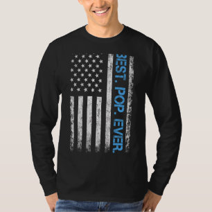 T-shirt Meilleur Pop jamais Vintage drapeau américain 1